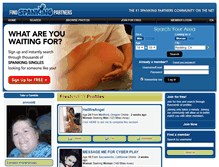 Tablet Screenshot of findspankingpartners.com